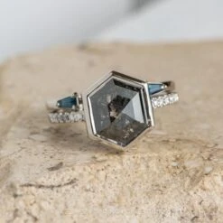 Baguette Sapphire Wedding Cuff, Harper Setting, 14k White Gold 10 Baguette Sapphire Wedding Cuff, Harper Setting, 14k White Gold -Point No Point Studio Store 20240229 SFS0098 a10fb63f 9933 4c3a a7bf ab371ed73a67