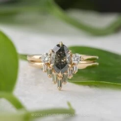 1.19 Carat Fancy Grey Oval Diamond Engagement Ring, Madison Setting, 14k Yellow Gold -Point No Point Studio Store 20240328 SFS0068 1b21883a 05db 4895 aeca 472411615887