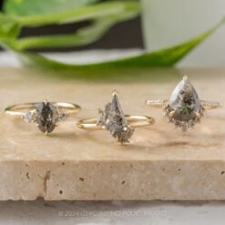 1.19 Carat Fancy Grey Oval Diamond Engagement Ring, Madison Setting, 14k Yellow Gold -Point No Point Studio Store 20240328 SFS0106 13282fb0 e583 4f7c 8ca2 497acd667f85