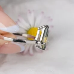 1.95 Carat Parti Kite Sapphire Engagement Ring, Lark Setting, Platinum -Point No Point Studio Store 20240412 SFS0113