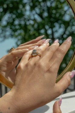 Round Diamond Wedding Band, Ombre Large Catherine Setting, 14k Yellow Gold 12 Round Diamond Wedding Band, Ombre Large Catherine Setting, 14k Yellow Gold -Point No Point Studio Store 20240514 SFS0061 c17a5334 d62b 4061 8808 34b584488e4d