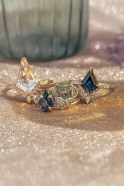 2.99 Carat Kite Morganite And Diamond Engagement Ring, Avaline Setting, 14k Rose Gold 9 2.99 Carat Kite Morganite And Diamond Engagement Ring, Avaline Setting, 14k Rose Gold -Point No Point Studio Store 20240514 SFS0085