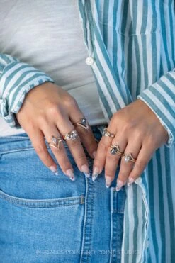 1.79 Carat Black Speckled Emerald Diamond Engagement Ring, Jane Setting, 14k Yellow Gold -Point No Point Studio Store 20240529 SFS4033