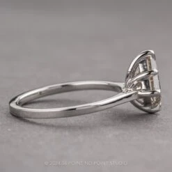 1.29 Carat Canadian Salt And Pepper Kite Diamond Engagement Ring, Lenora Setting, Platinum 6 1.29 Carat Canadian Salt And Pepper Kite Diamond Engagement Ring, Lenora Setting, Platinum -Point No Point Studio Store 20240613 SFS0019
