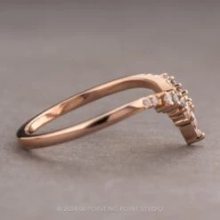 Marquise Diamond Wedding Band, Willa Setting, 14K Rose Gold 23 Marquise Diamond Wedding Band, Willa Setting, 14K Rose Gold -Point No Point Studio Store 20240613 SFS0040 36055353 f99c 4002 b47a 8d715e254a44