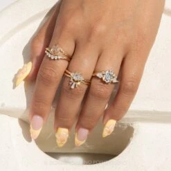 Diamond Wedding Band, Cassiopeia Setting, 14k Yellow Gold -Point No Point Studio Store 20240618 SFS0033 eff86165 9b7e 48f6 ae15 bf09edda8bd0