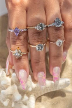 1.40 Carat Purple Kite Sapphire And Diamond Engagement Ring, Liza Setting, Platinum -Point No Point Studio Store 20240711 SFS0060 b97cef70 a83a 4427 a79a 550299fc6769