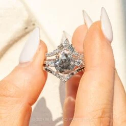 Extra Diamond Wren Wedding Band, 14k White Gold -Point No Point Studio Store 20240808 SFS0040