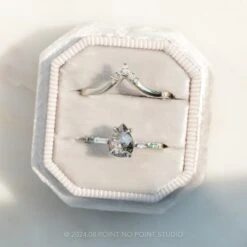 Marquise Diamond Freya Band, 14K White Gold -Point No Point Studio Store 20240808 SFS0048