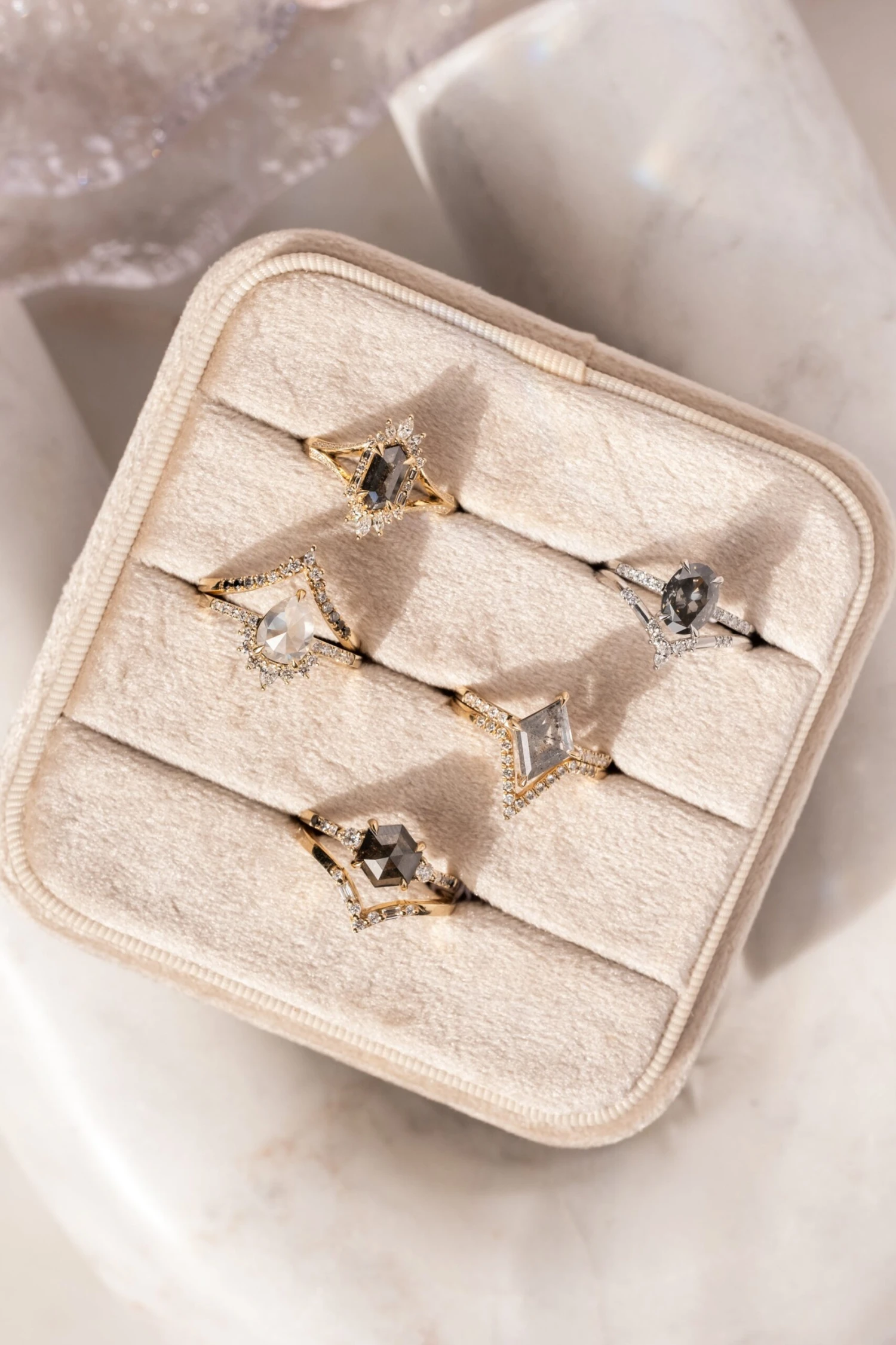 1.82 Carat Icy White Pear Diamond Engagement Ring, Avaline Setting, 14K Yellow Gold 4 1.82 Carat Icy White Pear Diamond Engagement Ring, Avaline Setting, 14K Yellow Gold - Image 4