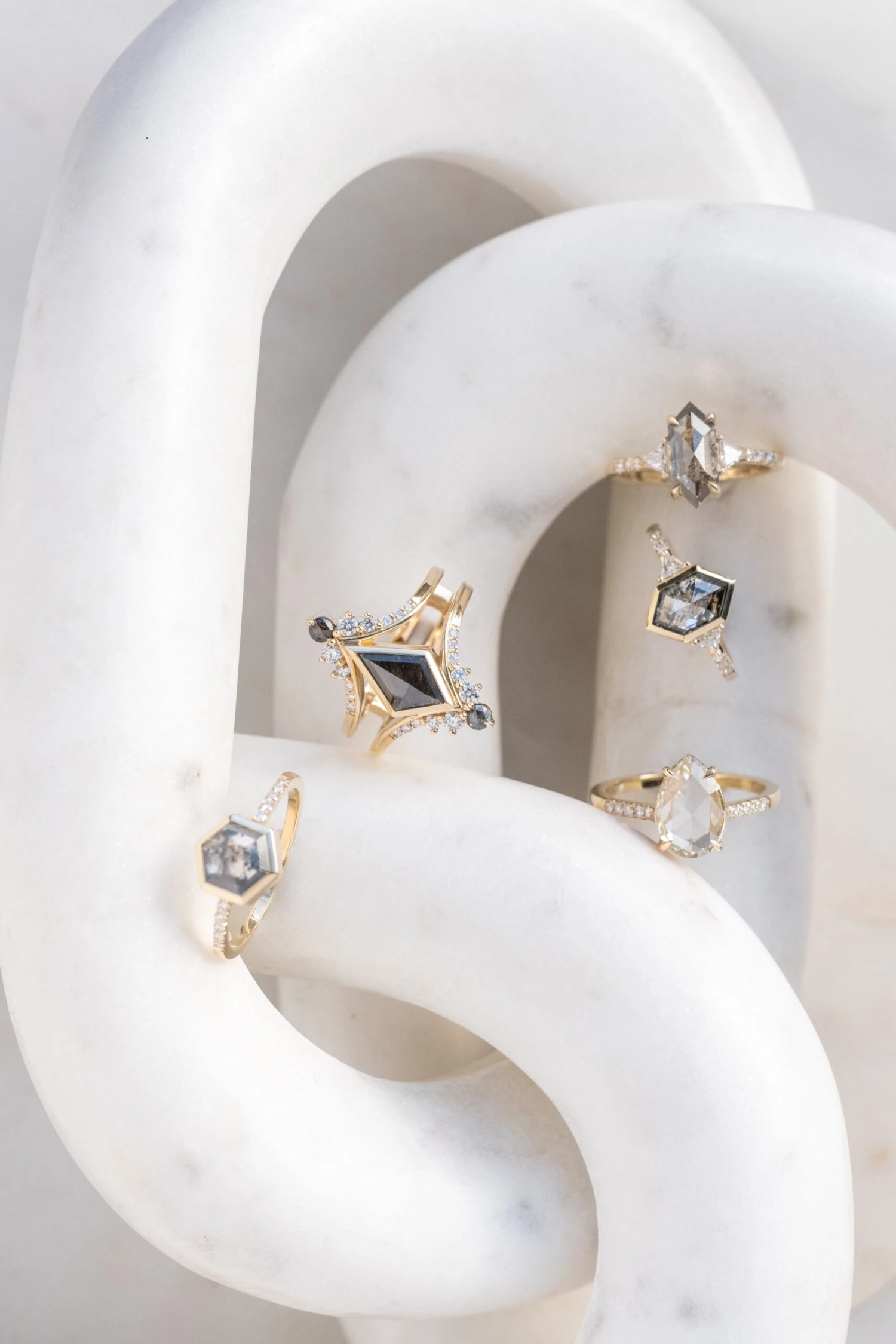 1.97 Carat Clear Pear Diamond Engagement Ring, Juliette Setting, 14K Yellow Gold 7 1.97 Carat Clear Pear Diamond Engagement Ring, Juliette Setting, 14K Yellow Gold - Image 7