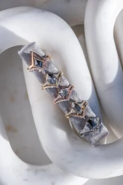 1.37 Carat Salt And Pepper Hexagon Diamond Engagement Ring, Bezel Eliza Setting, 14k Yellow Gold -Point No Point Studio Store 20241115 SFS0079 d5d6b4c5 30d8 4bca 952b 7ec7f28ff760 1