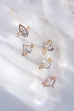 .87 Carat Icy White Pear Diamond Engagement Ring, Magnolia Setting, 14K Rose Gold -Point No Point Studio Store 20241115 SFS0081 eb8d25a8 a453 41ba 85a2 740fae33f295