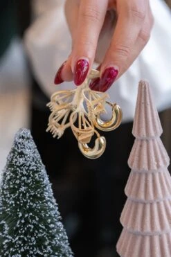 Electroform 20mm Hoop Earrings, 14k Yellow Gold -Point No Point Studio Store 20241115 SFS0139