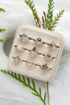 .95 Carat Black Speckled Hexagon Diamond Engagement Ring, Eliza Setting, 14k Rose Gold 11 .95 Carat Black Speckled Hexagon Diamond Engagement Ring, Eliza Setting, 14k Rose Gold -Point No Point Studio Store 20241126 SFS0048 c93687b4 da51 45e4 92f6 5943b264305a