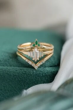 .52 Carat Icy White Hexagon Diamond Engagement Ring, Betty Setting, 14K Yellow Gold 8 .52 Carat Icy White Hexagon Diamond Engagement Ring, Betty Setting, 14K Yellow Gold -Point No Point Studio Store 20241206 SFS0035 563fd9a0 4dc6 4c45 8778 6996e8d1f22e