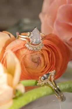 2 Carat Icy White Pear Diamond Engagement Ring, Charlize Setting, 14k Yellow Gold 9 2 Carat Icy White Pear Diamond Engagement Ring, Charlize Setting, 14k Yellow Gold -Point No Point Studio Store 20241217 SFS0149