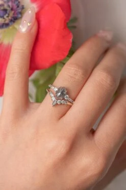 Salt And Pepper Marquise And White Diamond Wedding Band, Cassiopeia Setting, Platinum 7 Salt And Pepper Marquise And White Diamond Wedding Band, Cassiopeia Setting, Platinum -Point No Point Studio Store 20241217 SFS0190 4adf80fc af5b 4e15 bd2e 3c370ee626c2