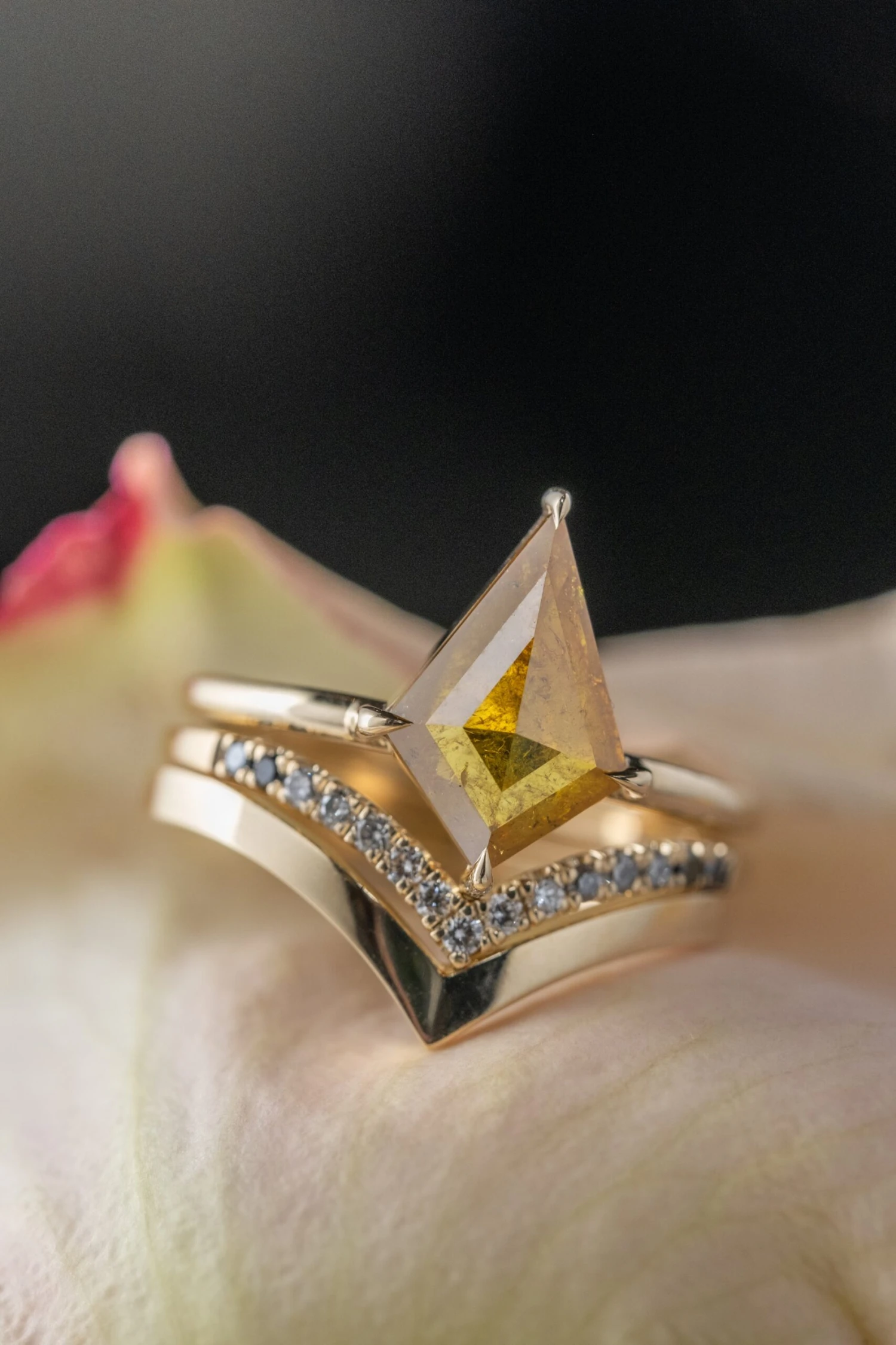 Square Vivian Wedding Band, 14k Yellow Gold 8 Square Vivian Wedding Band, 14k Yellow Gold - Image 8