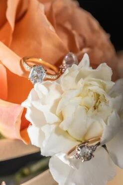 2.23 Carat Icy White Pear Diamond Engagement Ring, Avaline Setting, 14K Rose Gold -Point No Point Studio Store 20250103 SFS0087