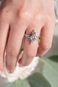 Marquise Diamond Freya Band, 14K White Gold -Point No Point Studio Store 20250307 SFS0080