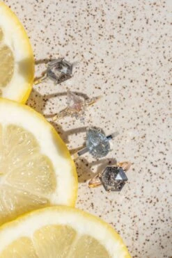 3.19 Carat Fancy Grey Pear Diamond Engagement Ring, Charlize Setting, Platinum -Point No Point Studio Store 20250418 SFS0049