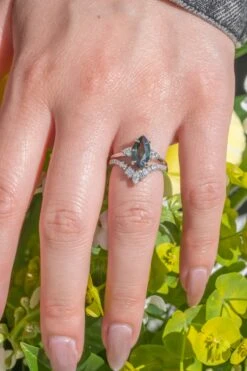 Extra Diamond Wren Wedding Band, 14k White Gold -Point No Point Studio Store 20250418 SFS0084 1