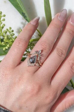 Salt And Pepper Marquise And Baguette Diamond Wedding Ring, Athena Setting, 14k Rose Gold 13 Salt And Pepper Marquise And Baguette Diamond Wedding Ring, Athena Setting, 14k Rose Gold -Point No Point Studio Store 20250418 SFS0085 4792f060 4c8f 4fc1 8b7b 5699d7f9178b