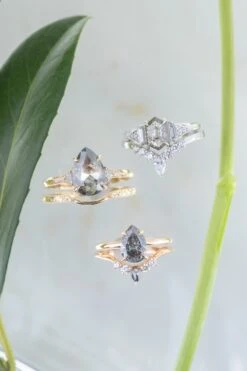 1.24 Carat Salt And Pepper Pear Diamond Engagement Ring, Basket Jane Setting, 14k Peach Gold 12 1.24 Carat Salt And Pepper Pear Diamond Engagement Ring, Basket Jane Setting, 14k Peach Gold -Point No Point Studio Store 20250425 SFS0046 7c75045f 02f1 427d 8f7e 3c9fc3ce393a