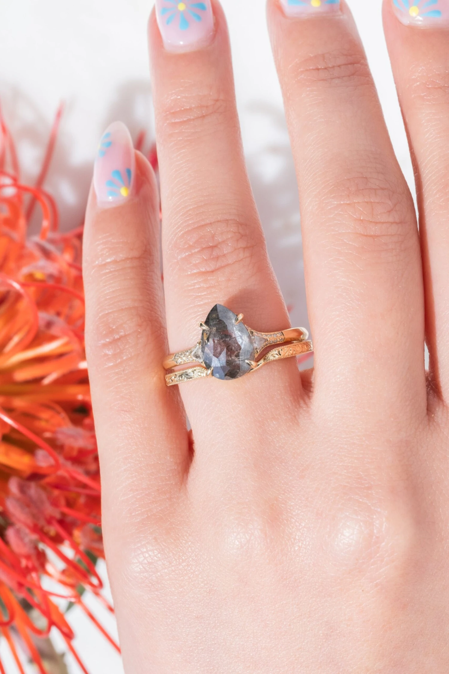 Vintage Harper Cuff Wedding Band, 14k Yellow Gold 3 Vintage Harper Cuff Wedding Band, 14k Yellow Gold - Image 3