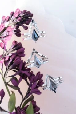 .97 Carat Black Speckled Kite Diamond Engagement Ring, Ombre Avaline Setting, Platinum 12 .97 Carat Black Speckled Kite Diamond Engagement Ring, Ombre Avaline Setting, Platinum -Point No Point Studio Store 20250502 SFS0084 cf2e426f 93cd 4659 b5c4 8bfce6aee4f7