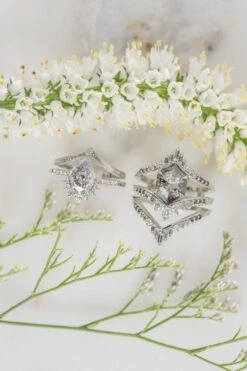 Single Diamond Engraved Vivian Wedding Band, 14k White Gold -Point No Point Studio Store 20250613 SFS0059 d7f8ea11 7eed 47ec b717 8c5c949ae9b8