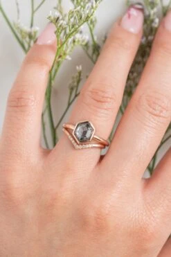 9 White Diamond Vivian Band, 14K Rose Gold -Point No Point Studio Store 20250613 SFS0071 998e29f2 67b4 4218 8cf3 84456291429e