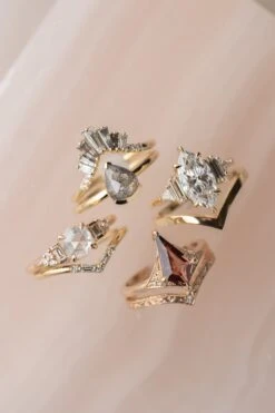 Ombre Baguette Diamond Wedding Band, Extra Diamond Chenoa Setting, 14K Yellow Gold 6 Ombre Baguette Diamond Wedding Band, Extra Diamond Chenoa Setting, 14K Yellow Gold -Point No Point Studio Store 20250627 SFS0077 79dbed7f 04a9 4c53 a37a 0e40492c7446