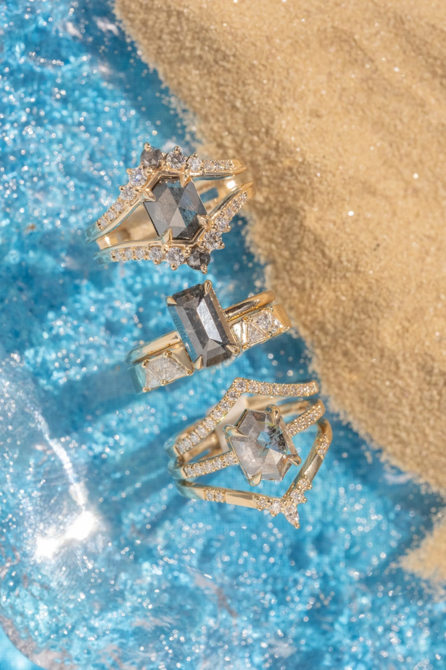 17 White Diamond Vivian Band, 14K Yellow Gold 4 17 White Diamond Vivian Band, 14K Yellow Gold - Image 4