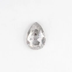 .78 Carat Salt And Pepper Rose Cut Pear Diamond