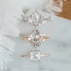 1.52 Carat Icy White Pear Diamond Engagement Ring, Eliza Setting, Platinum -Point No Point Studio Store 210024WG 5 47d802d6 f12e 4c35 bf8c 84a160134d67