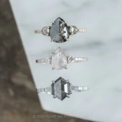 1.52 Carat Icy White Pear Diamond Engagement Ring, Eliza Setting, Platinum -Point No Point Studio Store 210024WG 9 6f9c8f9c 34f4 4a8b 8f1b 1cf3024efab3