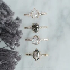 1.52 Carat Icy White Pear Diamond Engagement Ring, Eliza Setting, 14K Yellow Gold -Point No Point Studio Store 210024YG 7