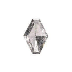 1.37 Carat Light Salt And Pepper Rose Cut Geometric Diamond