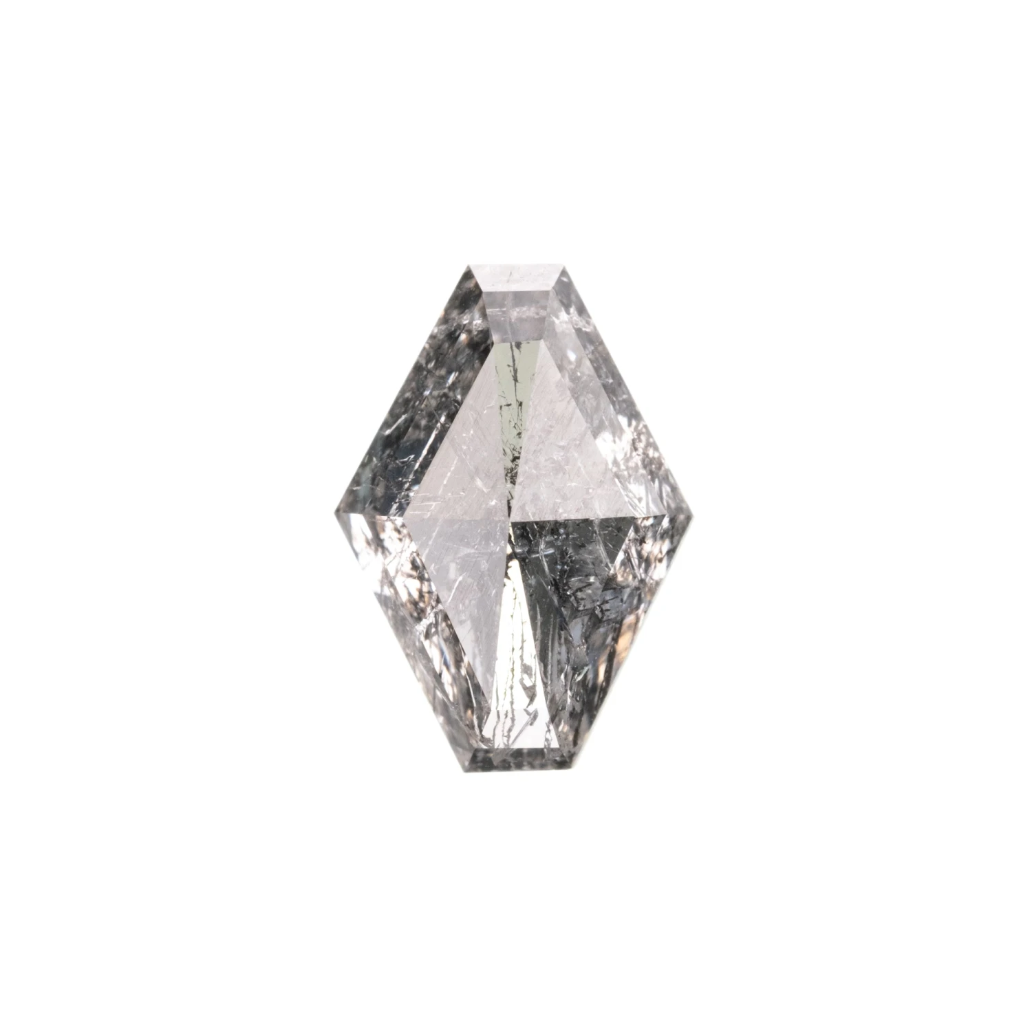 1.37 Carat Light Salt And Pepper Rose Cut Geometric Diamond 1 1.37 Carat Light Salt And Pepper Rose Cut Geometric Diamond