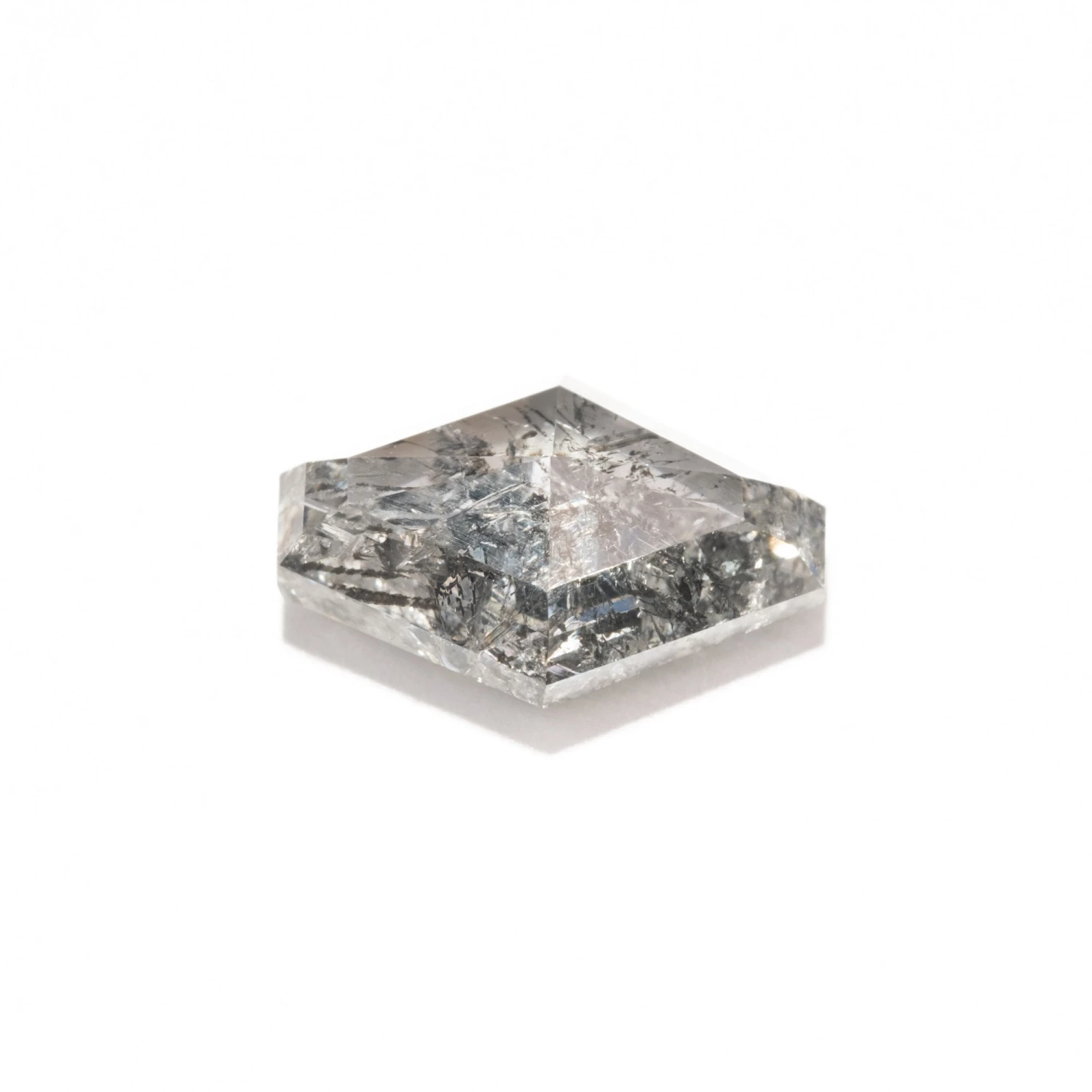 1.37 Carat Light Salt And Pepper Rose Cut Geometric Diamond 3 1.37 Carat Light Salt And Pepper Rose Cut Geometric Diamond - Image 3
