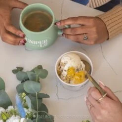 2.49 Carat Salt And Pepper Pear Diamond Engagement Ring, Jules Setting, Platinum -Point No Point Studio Store 210322P 7 e4c5a4d1 bbb0 4477 a0be 41280d87b4b8