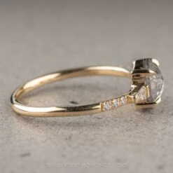 .99 Carat Salt And Pepper Hexagon Diamond Engagement Ring, Eliza Setting, 14K Yellow Gold 26 .99 Carat Salt And Pepper Hexagon Diamond Engagement Ring, Eliza Setting, 14K Yellow Gold -Point No Point Studio Store 220005 4 5a63991f 97ce 46f6 968c d3aba75845f0