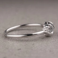 .89 Carat Salt And Pepper Hexagon Engagement Ring, Quinn Setting, 14K White Gold 14 .89 Carat Salt And Pepper Hexagon Engagement Ring, Quinn Setting, 14K White Gold -Point No Point Studio Store 220050 4 fc5136b6 a409 493e 98c3 99090df2b666