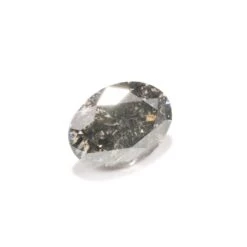 1.30 Carat Salt And Pepper Brilliant Cut Oval Diamond -Point No Point Studio Store 220061 3