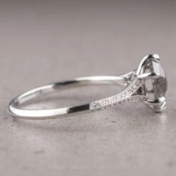 1.36 Carat Salt And Pepper Hexagon Diamond Engagement Ring, Mackenzie Setting, Platinum 20 1.36 Carat Salt And Pepper Hexagon Diamond Engagement Ring, Mackenzie Setting, Platinum -Point No Point Studio Store 220102 4 39779190 d6d9 4da1 9e24 6a8582619129