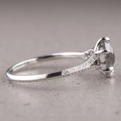 1.36 Carat Salt And Pepper Hexagon Diamond Engagement Ring, Mackenzie Setting, 14K White Gold 20 1.36 Carat Salt And Pepper Hexagon Diamond Engagement Ring, Mackenzie Setting, 14K White Gold -Point No Point Studio Store 220102 4 cf645d39 003c 4cc5 a1b4 9f96d55734f7