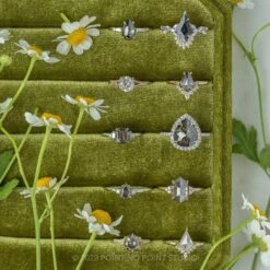 1.86 Carat Teal Kite Sapphire And Diamond Engagement Ring, Quinnie Setting, Platinum 18 1.86 Carat Teal Kite Sapphire And Diamond Engagement Ring, Quinnie Setting, Platinum -Point No Point Studio Store 220152WG 4 fd2ba9cb 0c77 46ad bf33 325554aa1435