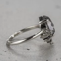 2.61 Carat Salt And Pepper Pear Diamond Engagement Ring, Ava Setting, 14K White Gold 16 2.61 Carat Salt And Pepper Pear Diamond Engagement Ring, Ava Setting, 14K White Gold -Point No Point Studio Store 220163WG 4 7ba4f38a 6ad6 437c 889c f7f78209bb90